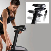 FitEngine Heimtrainer & Ergometer mit professionellem Aluminium-Schwungrad | 24 Widerstandsstufen, 28 Trainingsprogramme, verstellbarer Sportsattel, App-kompatibel | Bis 120kg, 195cm Größe