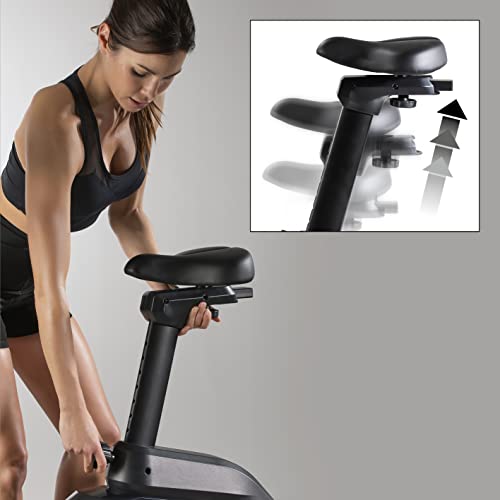 FitEngine Heimtrainer & Ergometer mit professionellem Aluminium-Schwungrad | 24 Widerstandsstufen, 28 Trainingsprogramme, verstellbarer Sportsattel, App-kompatibel | Bis 120kg, 195cm Größe