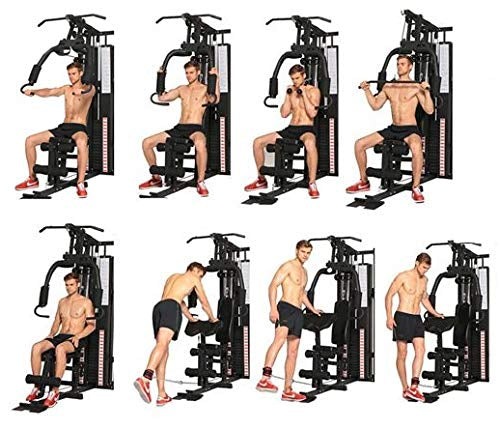 Dione HG3 - Fitnessstation - Multi-Gym - Krafstation - Mit 45 kg Gewichte - Erweiterbar auf 100 kg - Homegym