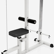GORILLA SPORTS® Latzugstation - Verstellbar, inkl. Trizepsstange und Latzugstange, bis 280kg Belastbar, 30mm - Latzugturm, Kabelzugstation, Fitnessstation, Latzugmaschine, Latzug-Station