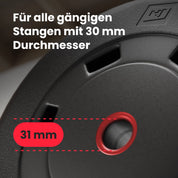 Hop-Sport Hantelbank mit Gewichten HS-1055, klappbare Trainingsbank mit Curlpult, Butterfly und Beincurler Inkl. 38 kg - 129,5 kg Hanteln Set