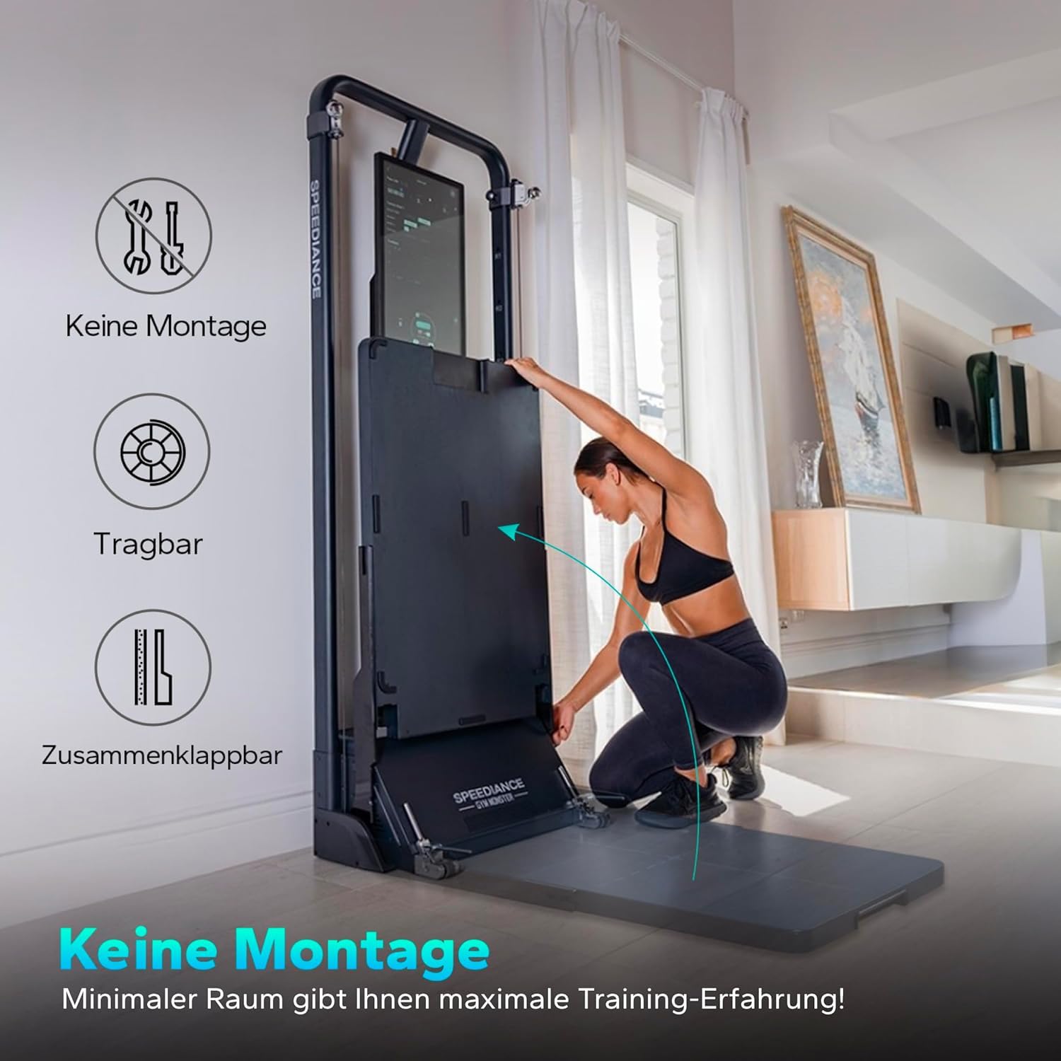 Speediance Intelligente Fitnessgeräte Alles in Einem Intelligente Fitness Training Ausrüstung, Ganzkörper-Ausdauertraining Maschine, Krafttraining Maschine (Works-Plus 1.0)