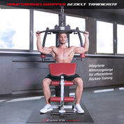 Kraftstation HGX100/HGX150/HGX200/HGX300, bis zu 80kg, Deutsche Qualitätsmarke, Bodybuilding Sportstech Multifunktions-Homegym mit Stepper und Powertower oder Beinpresse, Fitnessstation für Zuhause